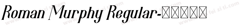 Roman Murphy Regular字体转换